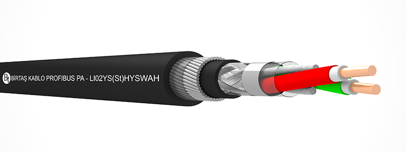 PROFIBUS PA – SWA/LSZH LI02YS(St)CHSWAH – (1x2x18/1 AWG & 1x2x18/7 AWG)